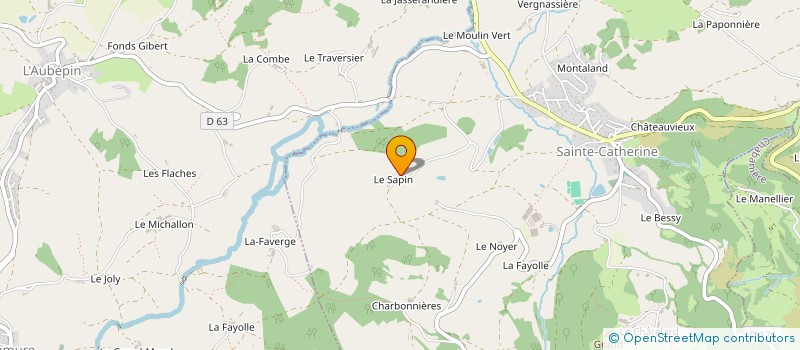 localisation de l'entreprise SARL VIRICEL  SAINTE-CATHERINE