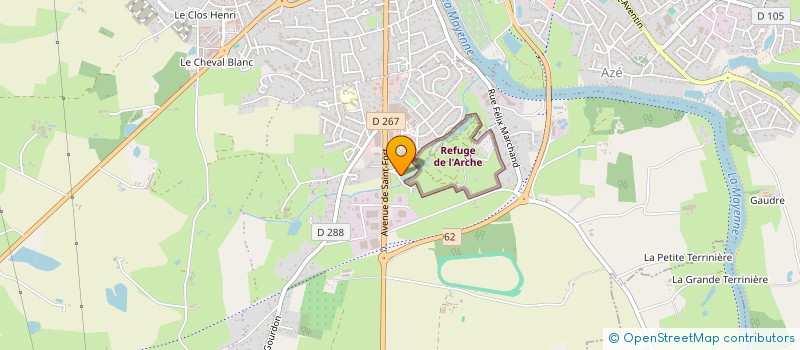 localisation de l'entreprise SARL VIRSTEGUI  CHATEAU-GONTIER-SUR-MAYENNE