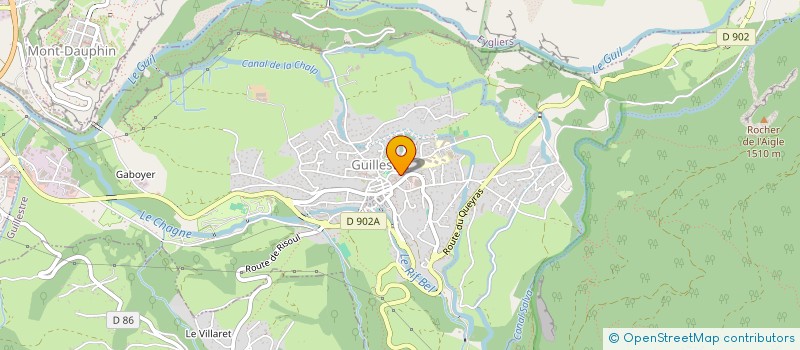 localisation de l'entreprise SARL VISAGE  GUILLESTRE