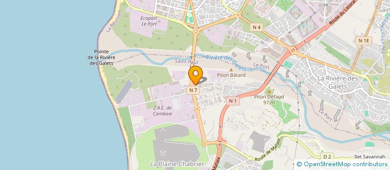 localisation de l'entreprise SARL VISION BTP à SAINT-PAUL