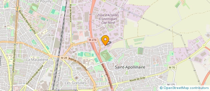 localisation de l'entreprise SARL VISUAL EXPANSION  SAINT-APOLLINAIRE