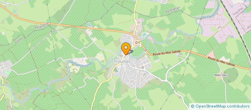 localisation de l'entreprise SARL VITAMINES  TROUILLAS