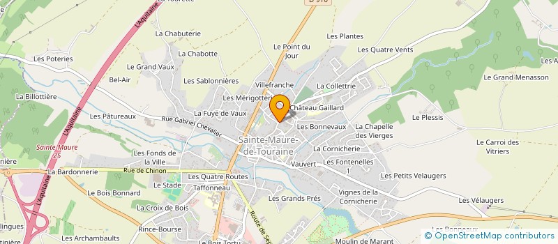 localisation de l'entreprise SARL VITAX  SAINTE-MAURE-DE-TOURAINE