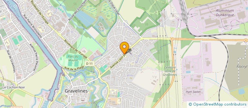 localisation de l'entreprise SARL VITROPROPRE à GRAVELINES