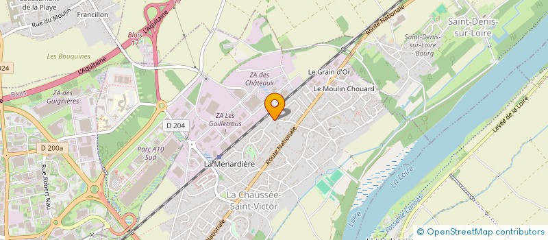 localisation de l'entreprise SARL VIVIER  LA CHAUSSEE-SAINT-VICTOR