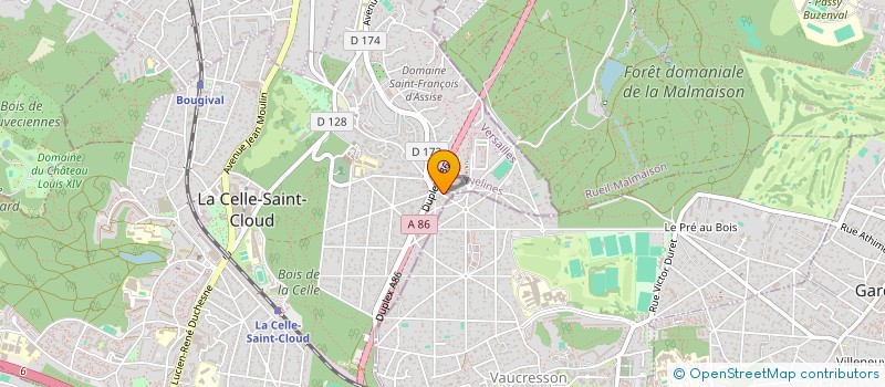 localisation de l'entreprise SARL VIVRE A L OUEST  LA CELLE-SAINT-CLOUD