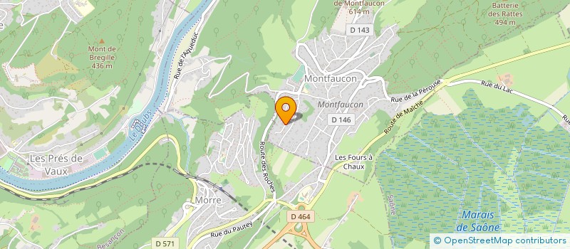 localisation de l'entreprise SARL VOIRIN FRERES à MONTFAUCON