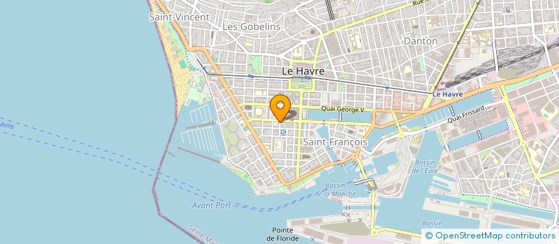 localisation de l'entreprise SARL VOLAILLERIE DES HALLES à LE HAVRE