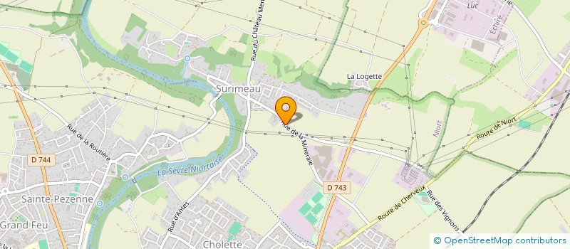 localisation de l'entreprise SARL VOLAILLES DE LA MINERAIE à NIORT