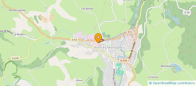localisation de l'entreprise SARL VOLCANS VIANDES à RIOM-ES-MONTAGNES