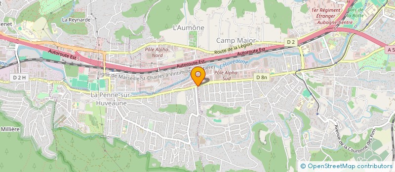 localisation de l'entreprise SARL VOLTAIRE DISTRIBUTION  LA PENNE-SUR-HUVEAUNE