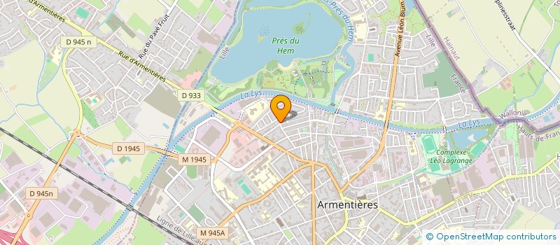 localisation de l'entreprise SARL VOREUX à ARMENTIERES
