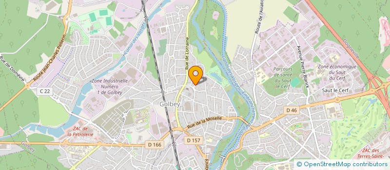 localisation de l'entreprise SARL VOSGES ASSURANCES PROTECTION ET PATRIMOINE  GOLBEY