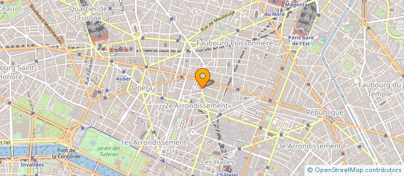 localisation de l'entreprise SARL VOYAGES MONTMARTRE LECLERC à PARIS