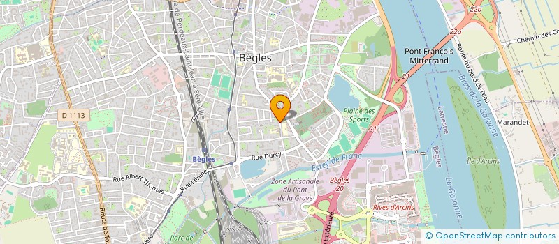 localisation de l'entreprise SARL VRB à BEGLES