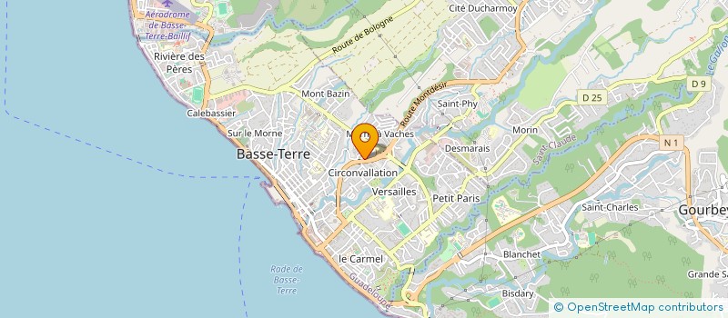 localisation de l'entreprise SARL VRD GUADELOUPE à BASSE-TERRE