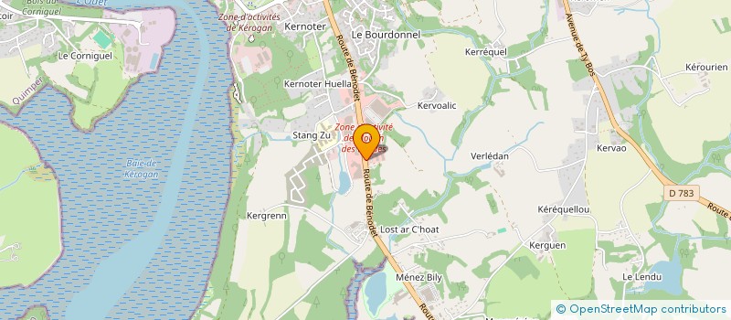 localisation de l'entreprise SARL VS  QUIMPER