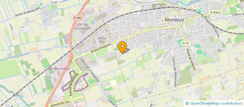 localisation de l'entreprise SARL VTM à MONTEUX