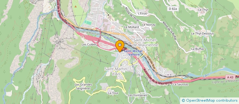 localisation de l'entreprise SARL VUATHELOT  SAINT-MARTIN-D ARC