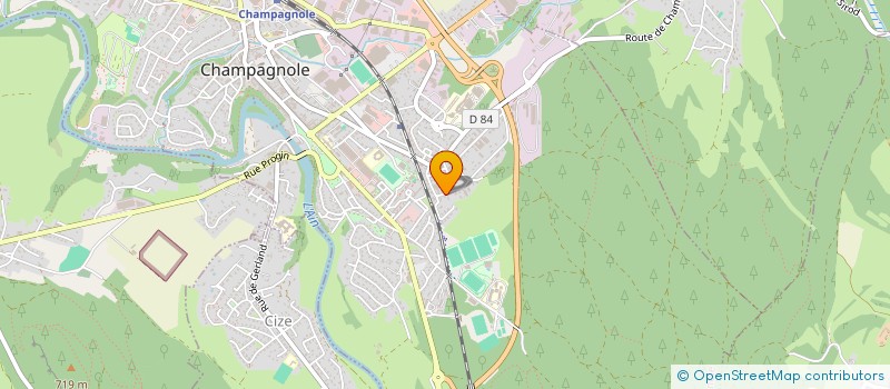 localisation de l'entreprise SARL VUILLET MEUBLES à CHAMPAGNOLE