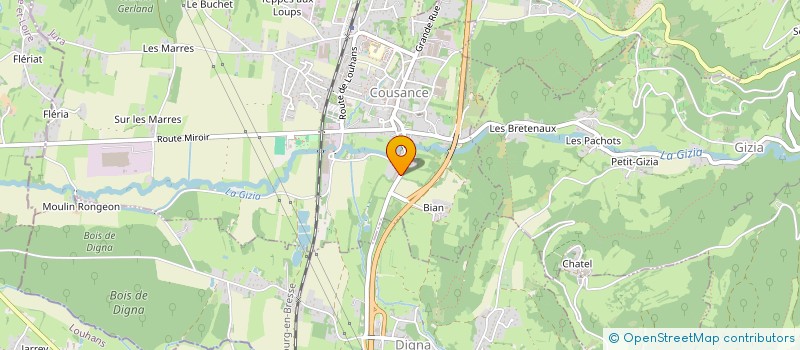 localisation de l'entreprise SARL VULIN  COUSANCE