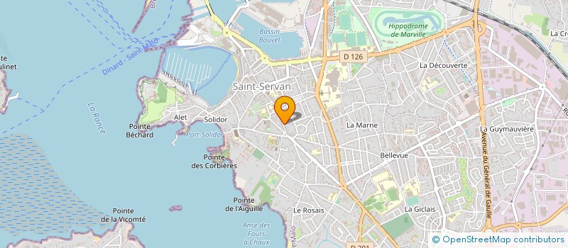 localisation de l'entreprise SARL VYP  SAINT-MALO