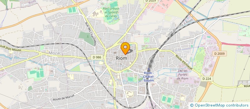 localisation de l'entreprise SARL WA ET DA à RIOM