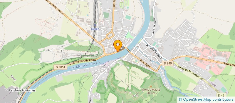 localisation de l'entreprise SARL WALTRANS  GIVET