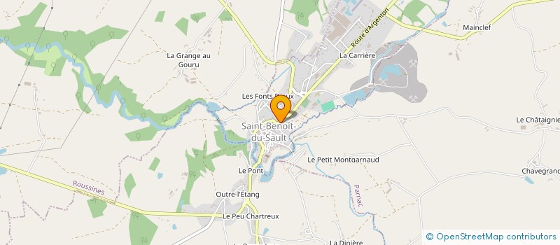 localisation de l'entreprise SARL WARNIER MARTINE à SAINT-BENOIT-DU-SAULT
