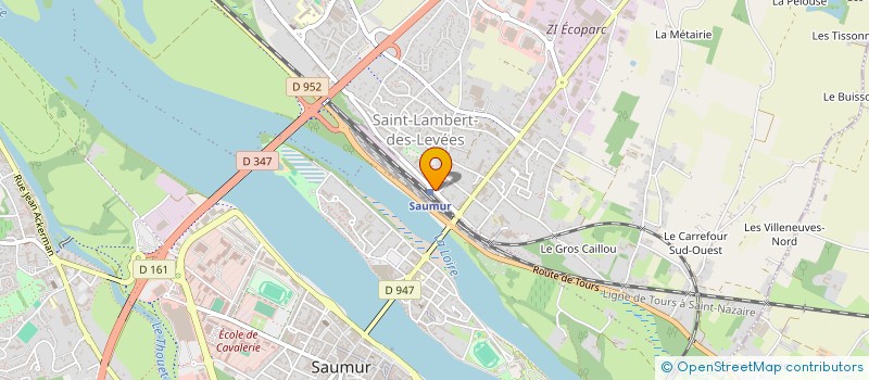 localisation de l'entreprise SARL WARREN O CONNELL LANGUES  SAUMUR