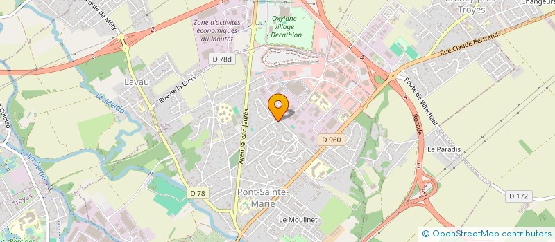 localisation de l'entreprise SARL WEBER à PONT-SAINTE-MARIE
