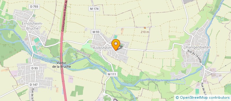 localisation de l'entreprise SARL WEBER CHARLES  KOLBSHEIM