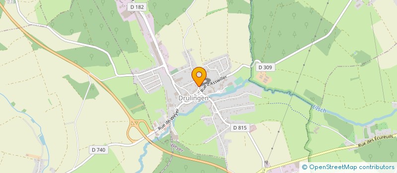 localisation de l'entreprise SARL WEHRUNG GILBERT à DRULINGEN