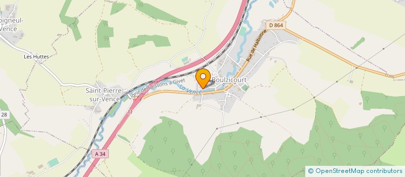 localisation de l'entreprise SARL WILLAIME ROGER à BOULZICOURT