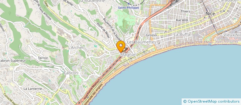 localisation de l'entreprise SARL WIN PEINTURE à NICE