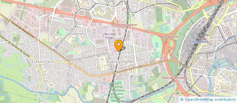 localisation de l'entreprise SARL WINLING AUTOMOBILES à STRASBOURG