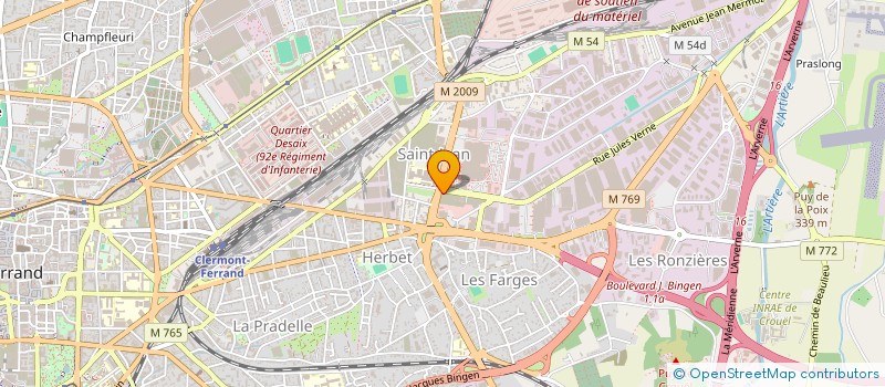 localisation de l'entreprise SARL WINNER SPORTS à CLERMONT-FERRAND