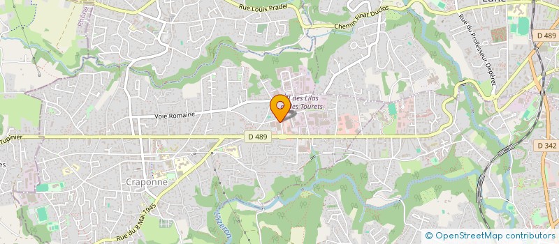 localisation de l'entreprise SARL WINS CYCLISME PROMOTION  CRAPONNE