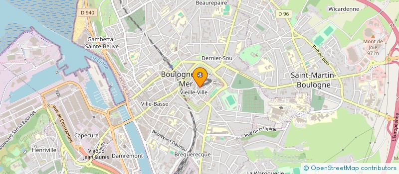 localisation de l'entreprise SARL WM à BOULOGNE-SUR-MER