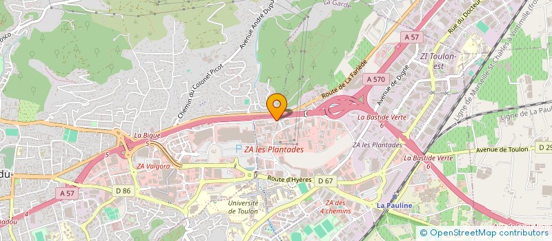 localisation de l'entreprise SARL WOK ET ASSOCIES à LA GARDE