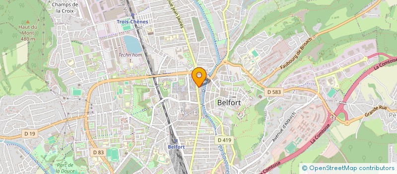 localisation de l'entreprise SARL WOMAN à BELFORT