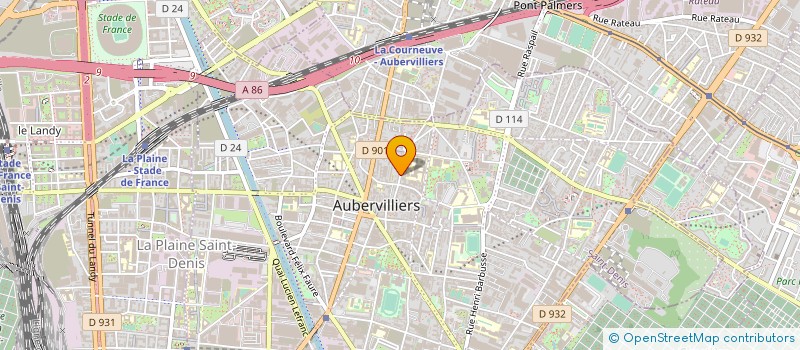 localisation de l'entreprise SARL WU à AUBERVILLIERS