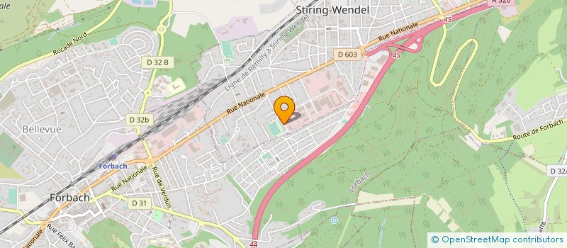 localisation de l'entreprise SARL WURTH-GARAGE AUTOMOBILE à STIRING-WENDEL