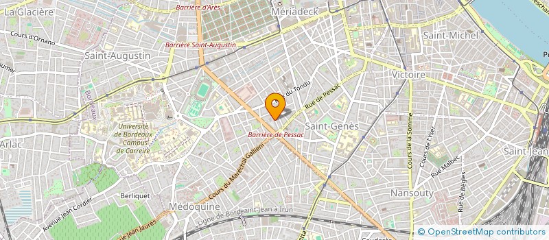 localisation de l'entreprise SARL X 2 à BORDEAUX