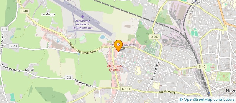 localisation de l'entreprise SARL X.T.D à NEVERS