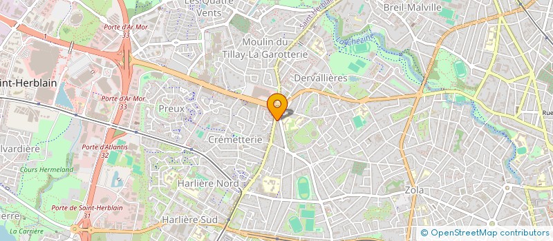localisation de l'entreprise SARL XENIUS à NANTES