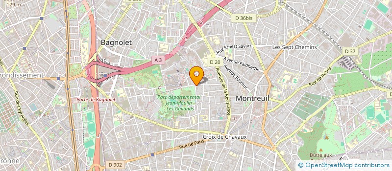 localisation de l'entreprise SARL XINGWANG à MONTREUIL