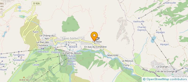 localisation de l'entreprise SARL XJS  SAINT-SORLIN-D'ARVES