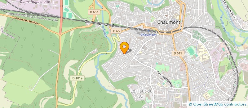 localisation de l'entreprise SARL XL ELECTRICITE à CHAUMONT