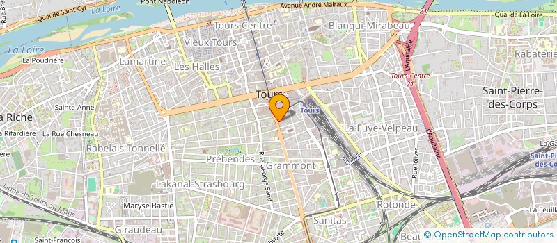 localisation de l'entreprise SARL XXIEME SIECLE à TOURS